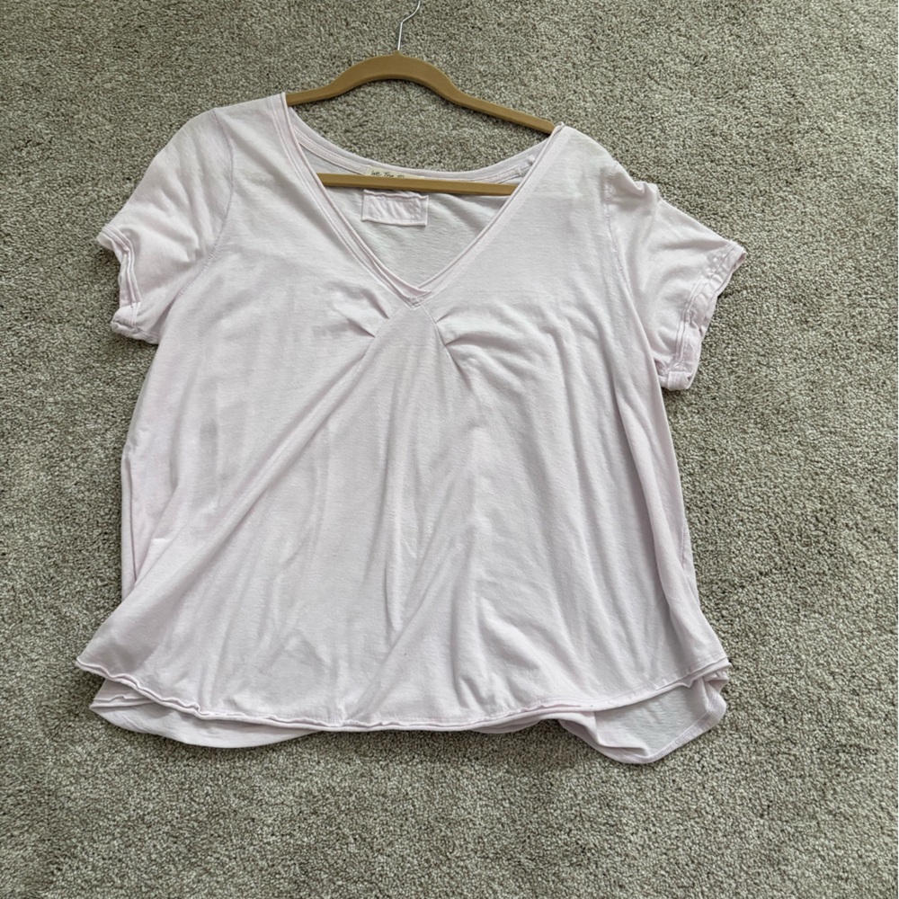 We The Free Light Pink Flowy Top